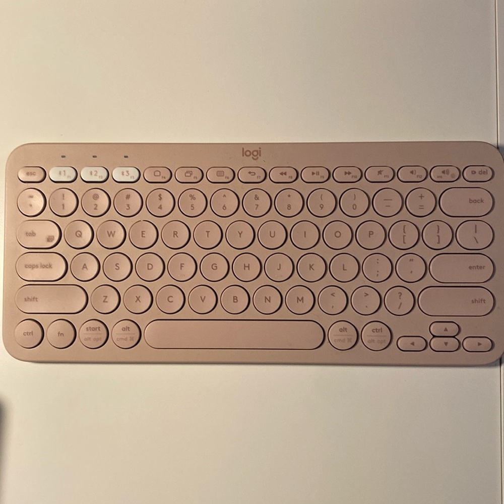 Logitech pink keyboard